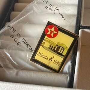 NOS 1996 Atlanta Olympics Texaco Sponsor Pin Gas Station